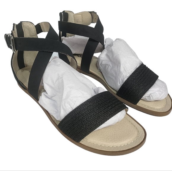 Lifestride Riley Strappy Sandals Black 9 - Picture 7 of 9